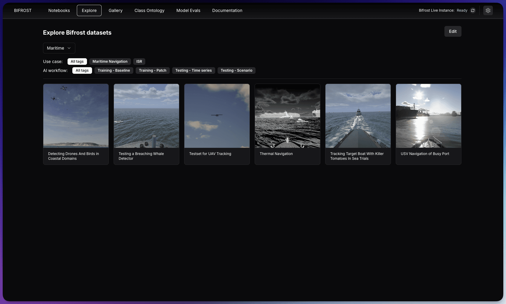 Dataset Gallery in Bifrost